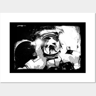 bulldog astronaut Posters and Art